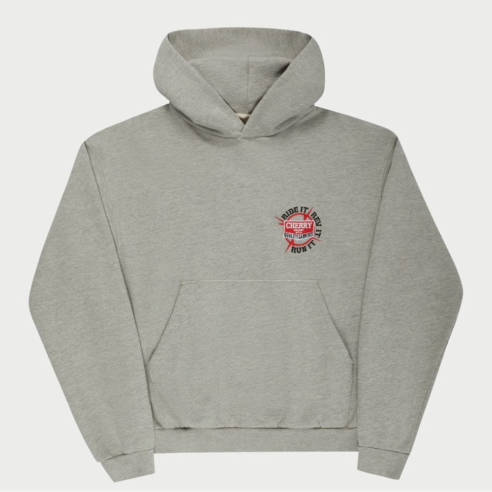 Cherry LA “Ride It, Rev It” Grey Hoodie